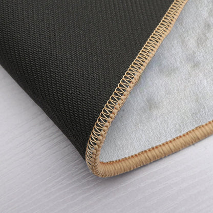 Gold Sparkle Veined Faux Marble Bath Mat
