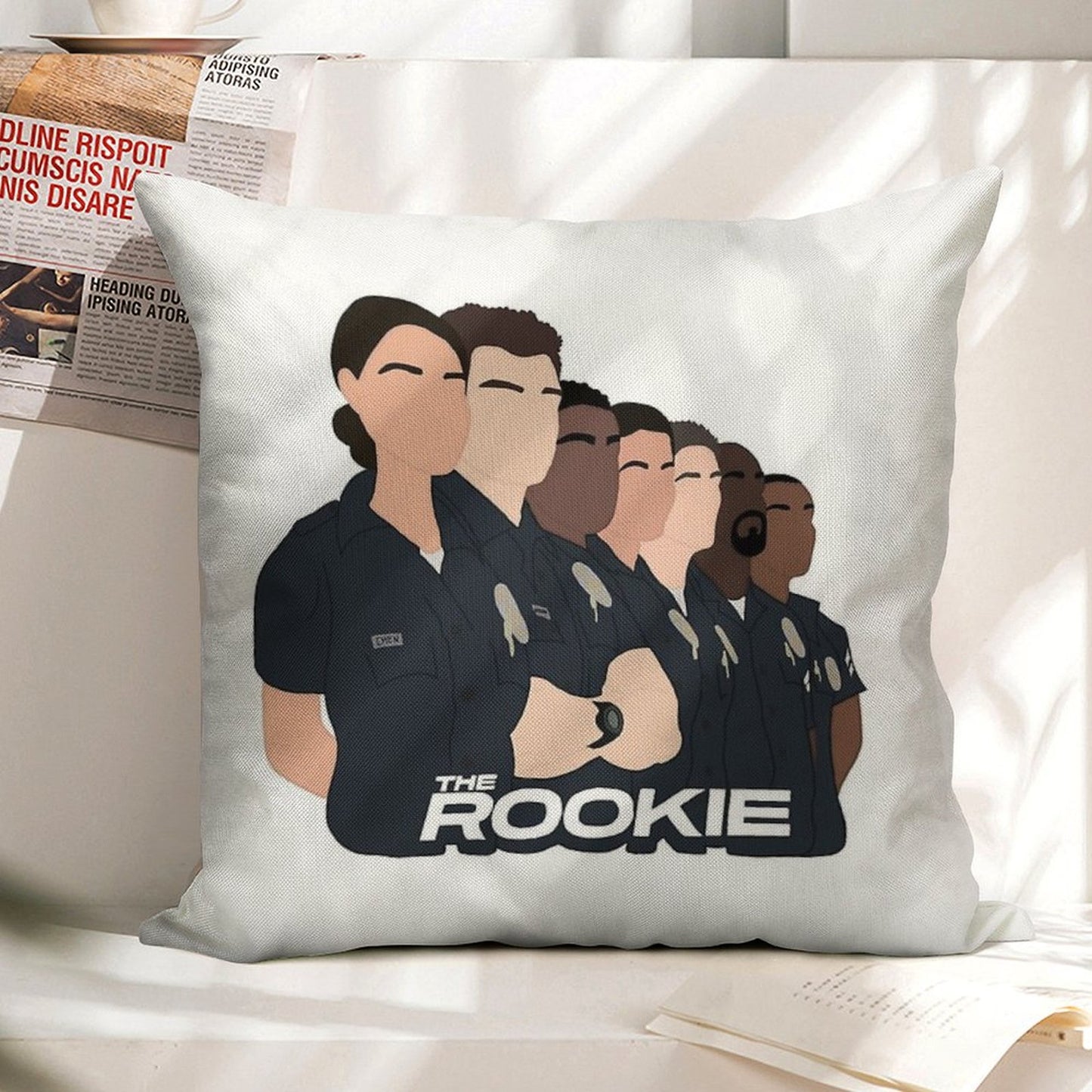 The Rookie Linen Throw Pillow Cover