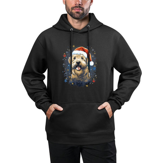 Xmas Soft-Coated Wheaten Terrier Dog Christmas Men Women Kids Cotton-Polyester Blend Hoodie