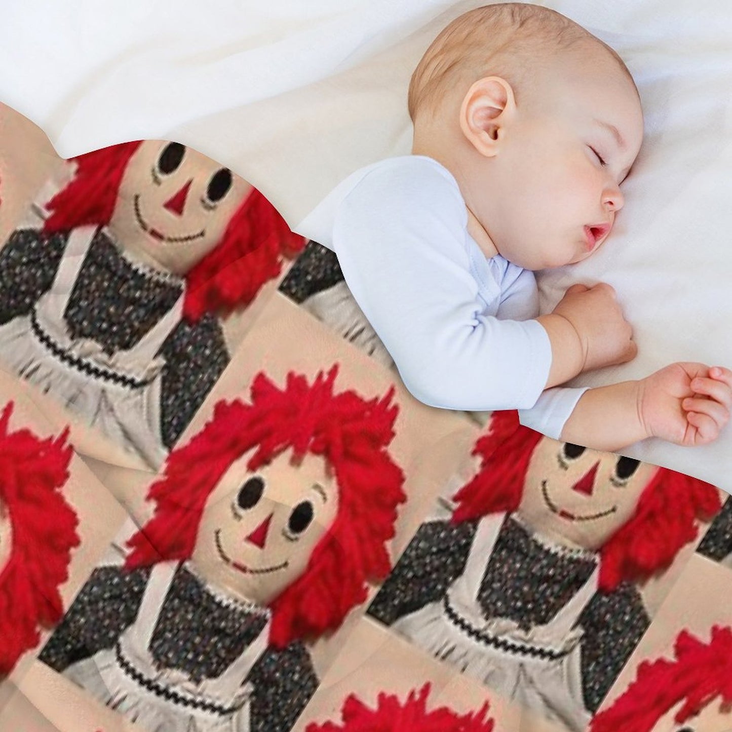 Sweet Raggedy Ann 2 Throw Blanket