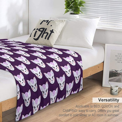 Deer Gal Diana Throw Blanket