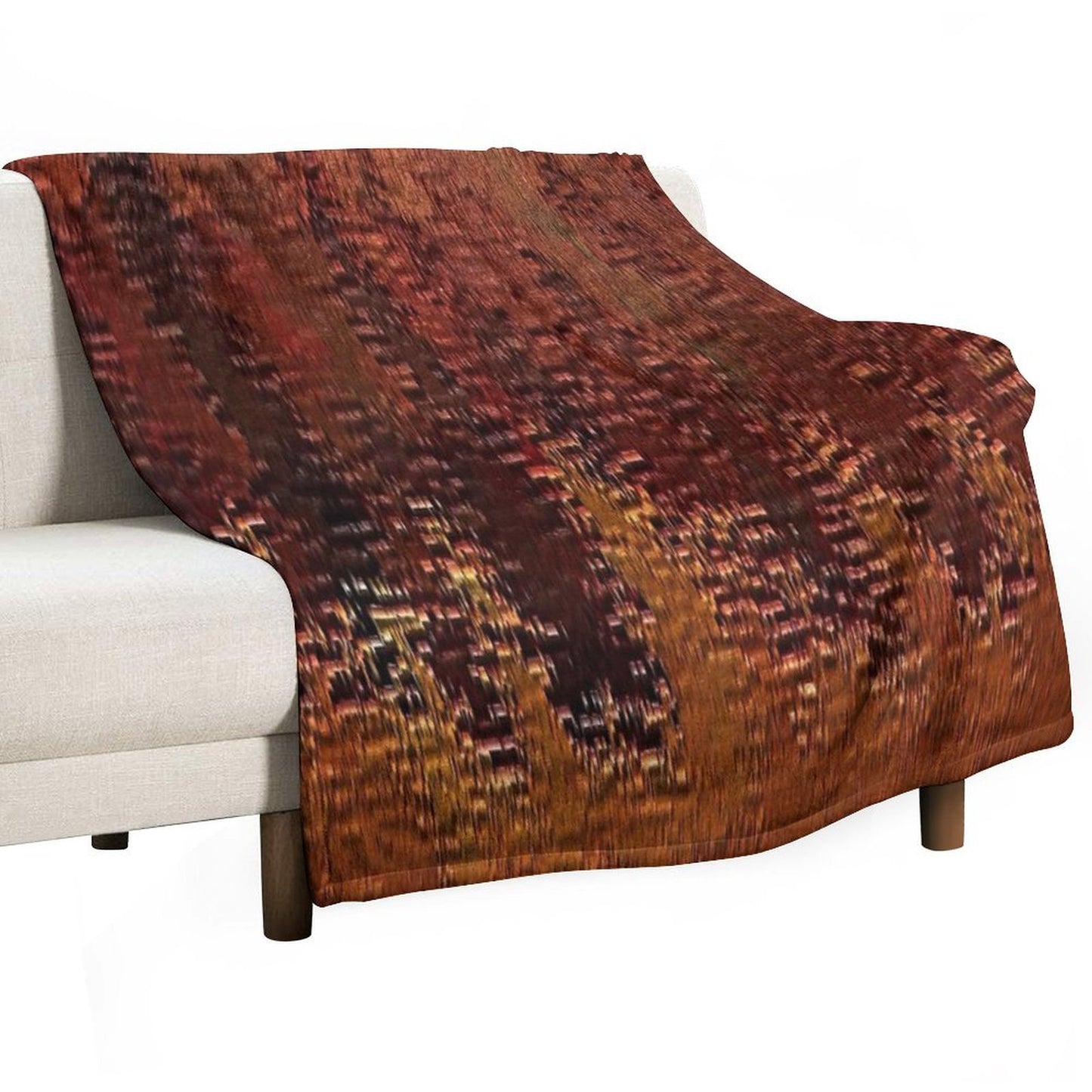 Copper Bronze Throw Blanket
