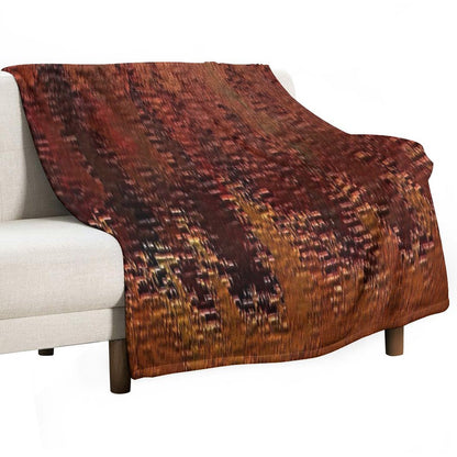 Copper Bronze Throw Blanket