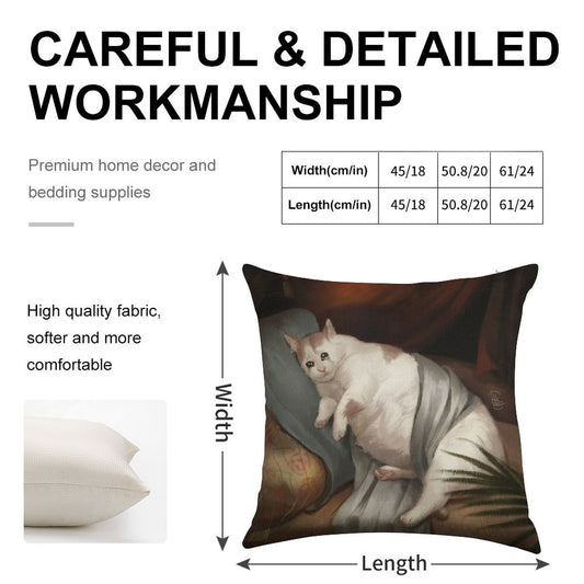 Crying in Renaissance Linen Throw Pillow Cover