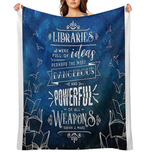 Libraries Throw Blanket