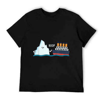 Titanic Funny Titanic And Iceberg Boop Parody for Boys Girls T-Shirt