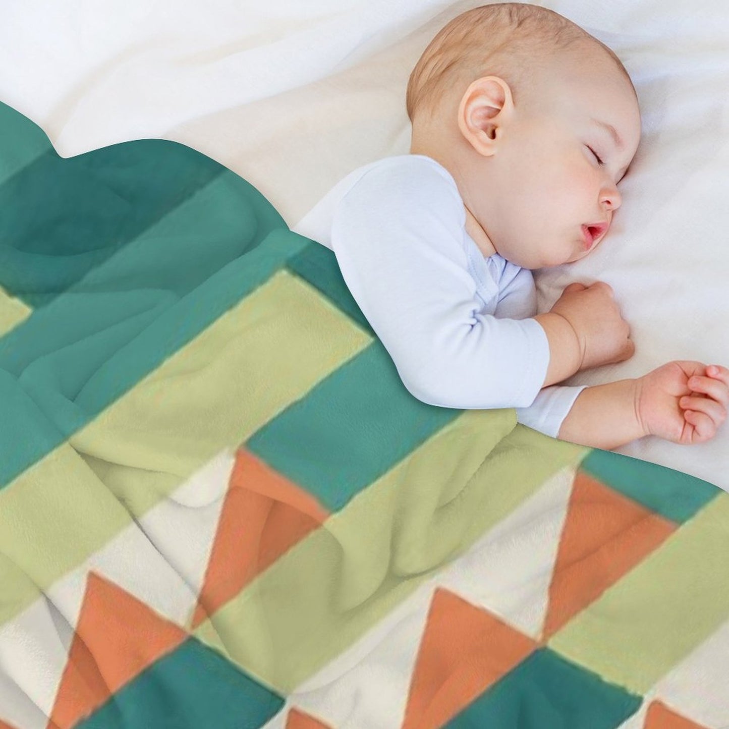 Diagonal Geometric Pattern – Vibrant Retro Style Throw Blanket