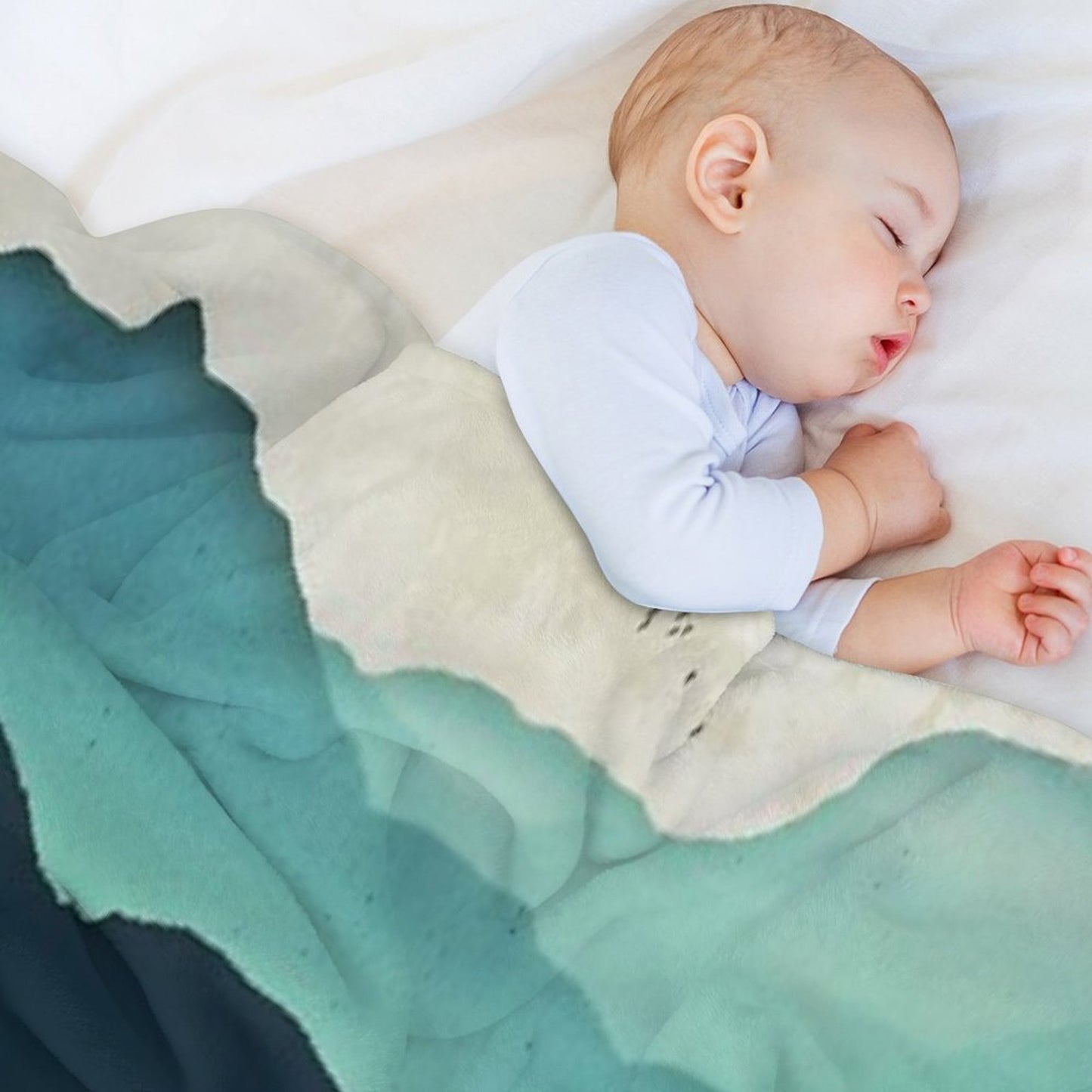 Indigo Mountains Throw Blanket