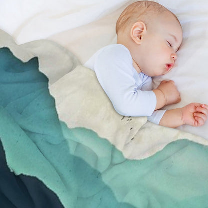 Indigo Mountains Throw Blanket