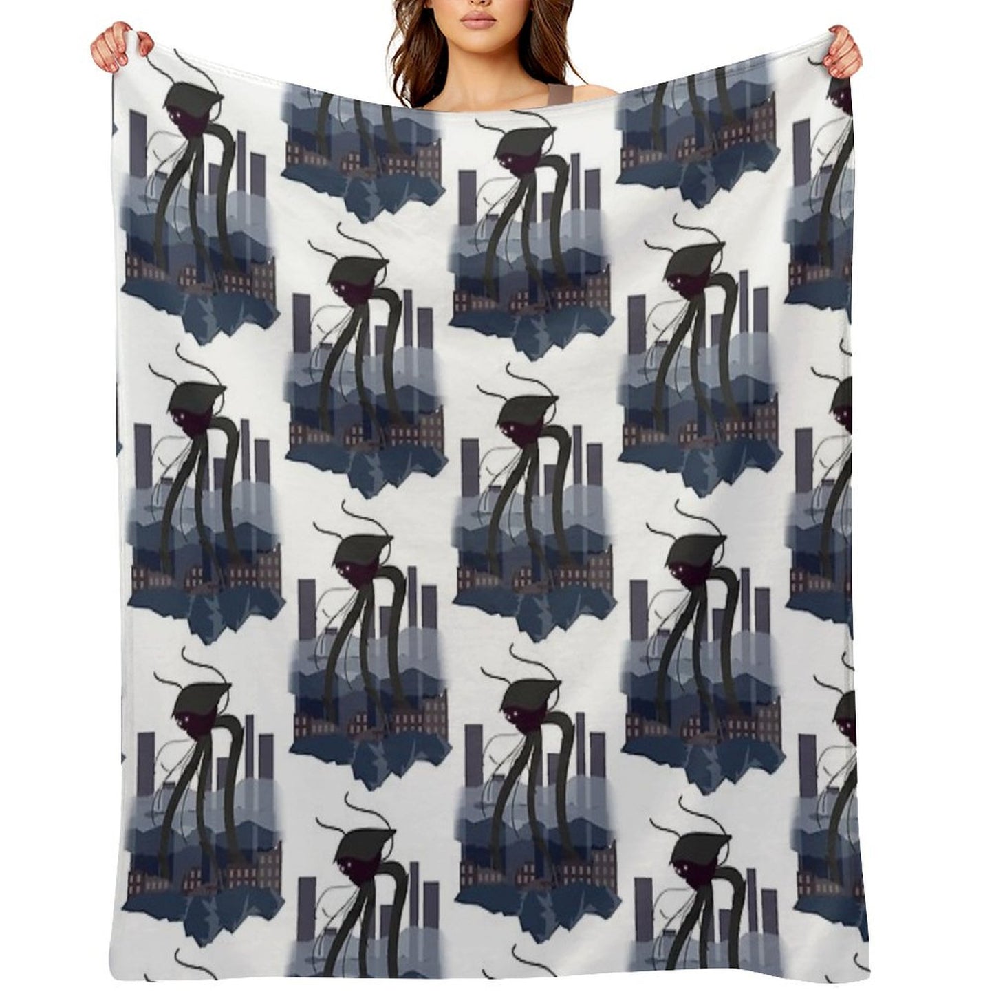 War of The Worlds Martian Tripod Throw Blanket