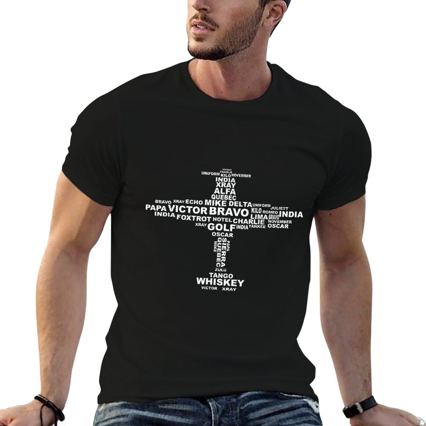 Full Phonetic Alphabet Shirt  Cute Plane Letters Gift T-Shirt