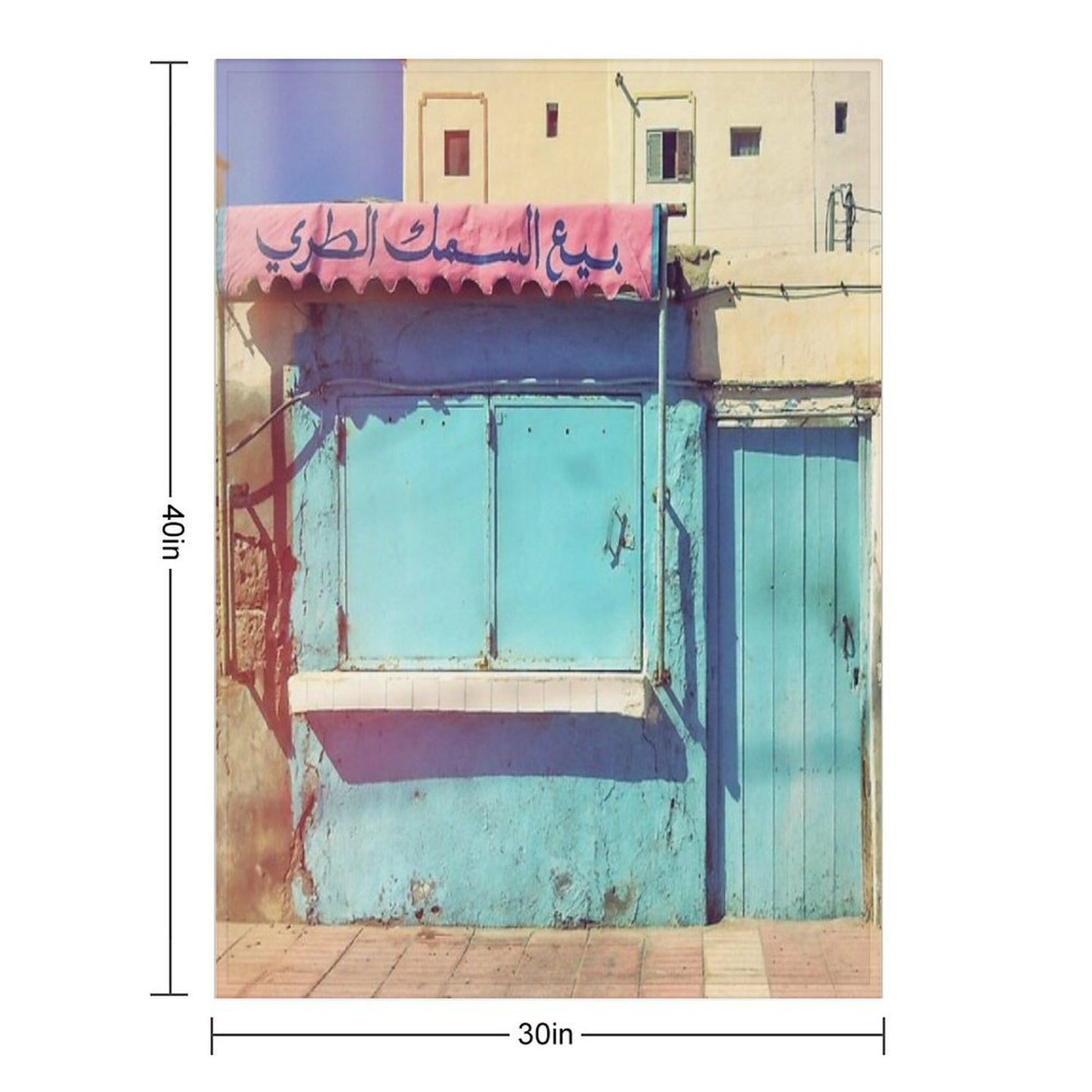 Sunday in Morocco Throw Blanket