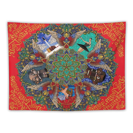 My Beautiful Dark Twisted Fantasy Mandala Tapestry