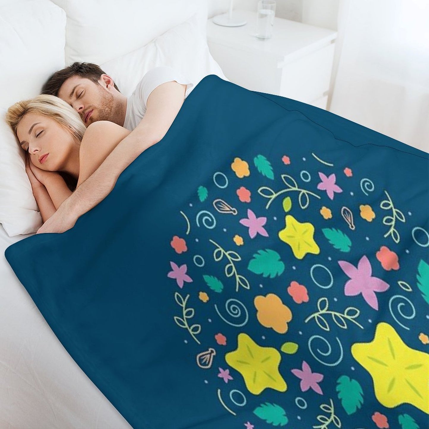 Destiny Pattern - Dark Throw Blanket