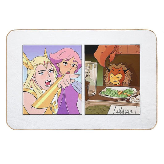 She-Ra Yelling At Catra Meme Bath Mat