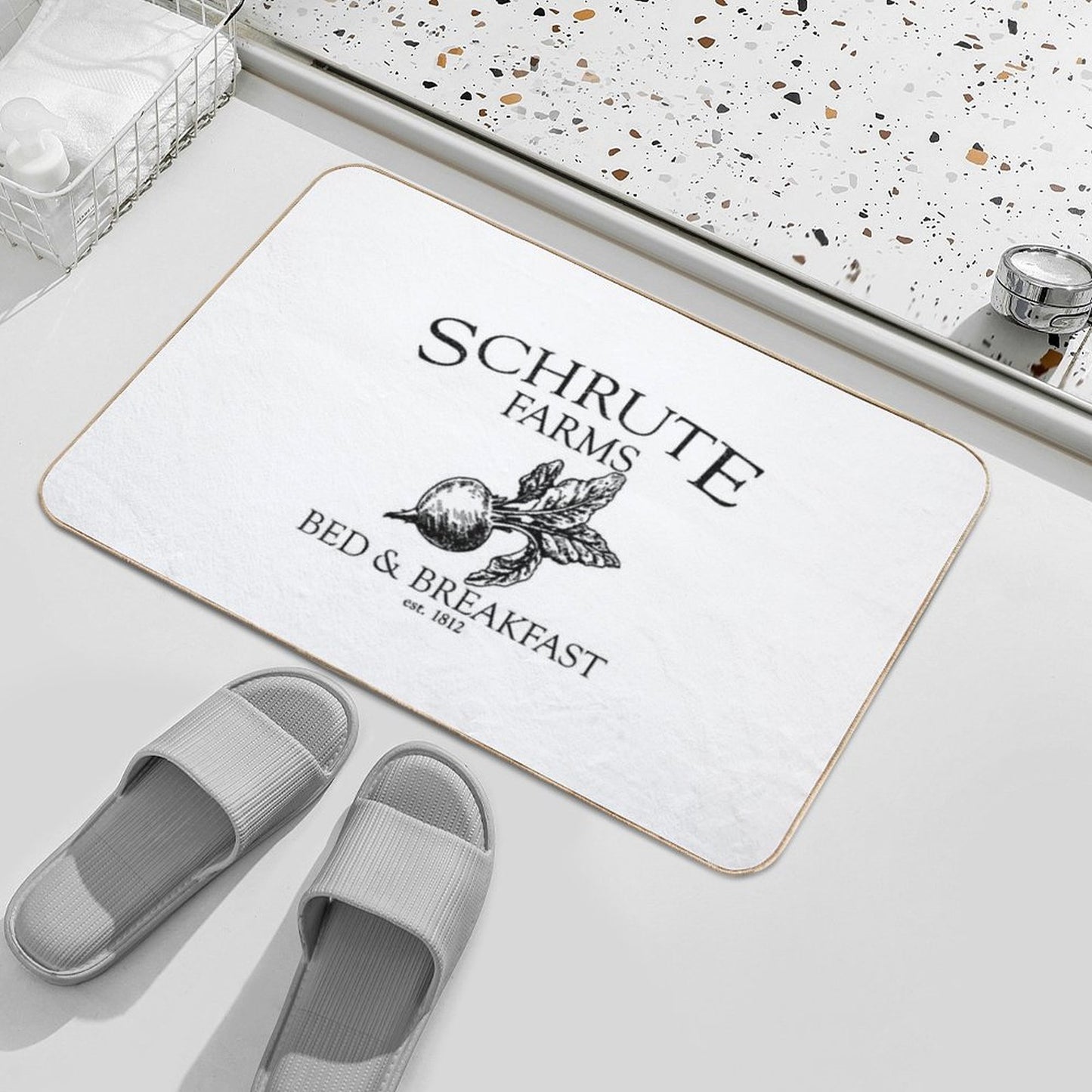Schrute Farms Funny Office Bath Mat
