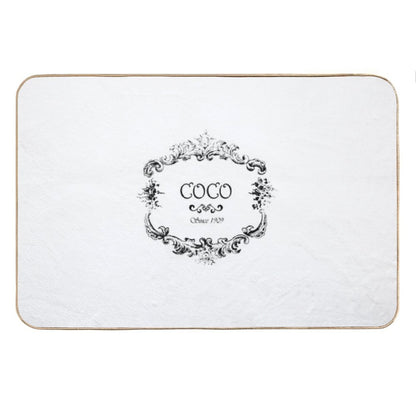 Coco Logo Vintage Old Style Bath Mat