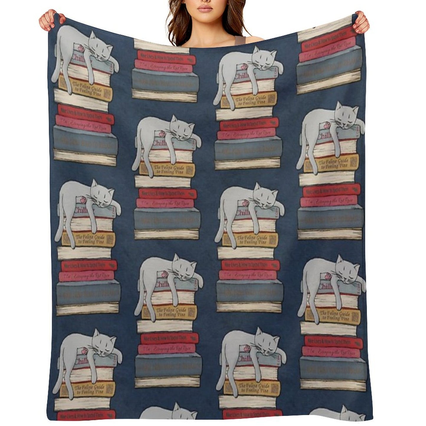 How to Chill Like A Cat Throw Blanket