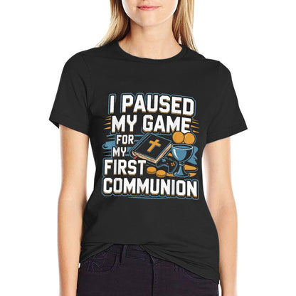 My First Communion Video Game Controllers Boys Girls T-Shirt