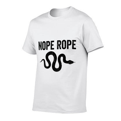Funny Snake Nope Rope  Cotton T-Shirt