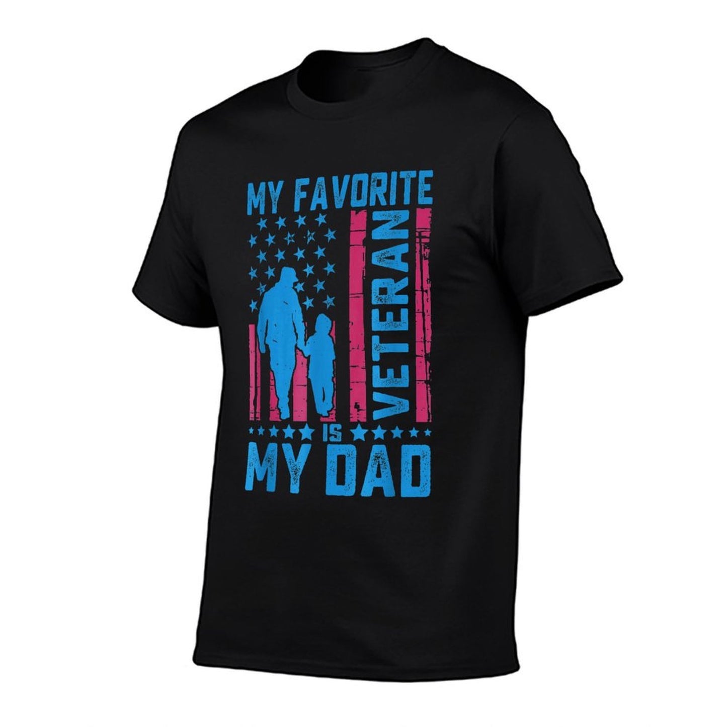 Father Veterans Day My Favorite Veteran Is My Dad for Kids Comfortable T-Shirt