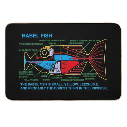 NDVH Babel Fish H2G2 Bath Mat