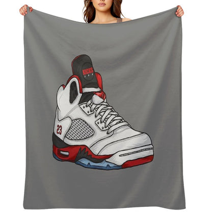 Shoes Fire Reds (Kicks) Throw Blanket