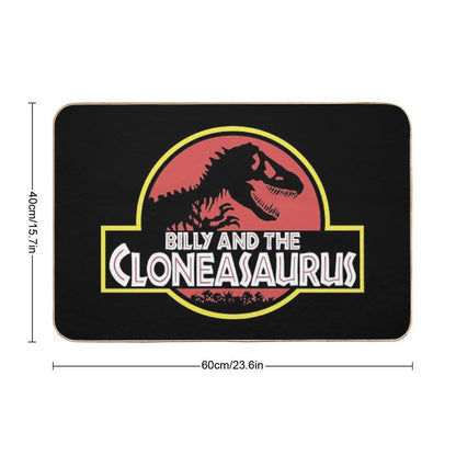 Billy And The Cloneasaurus Bath Mat