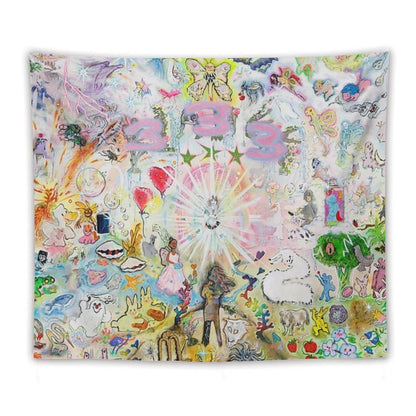 Drain Gang Bladee 333 Album Cover Tapestry Tapestry