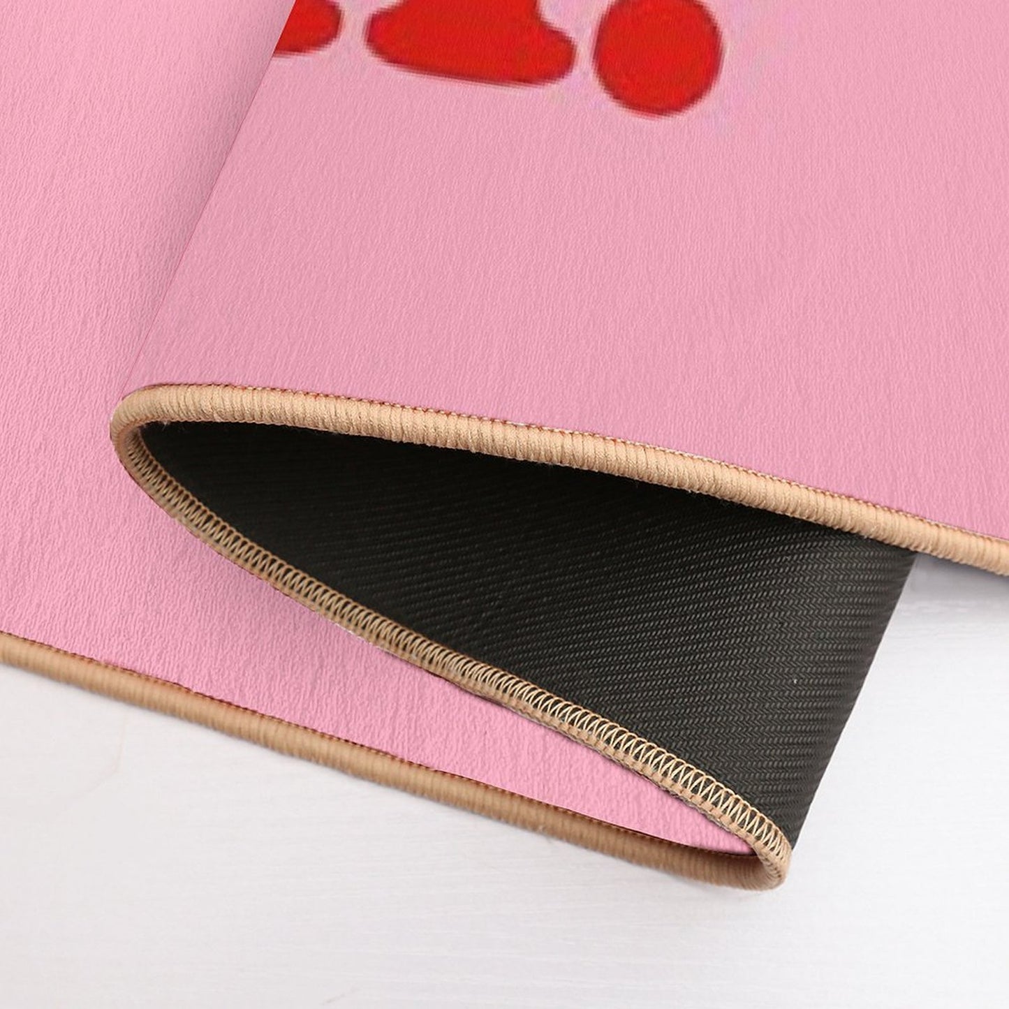 Focus On The Good Stuff {Pink & Red Version} Bath Mat