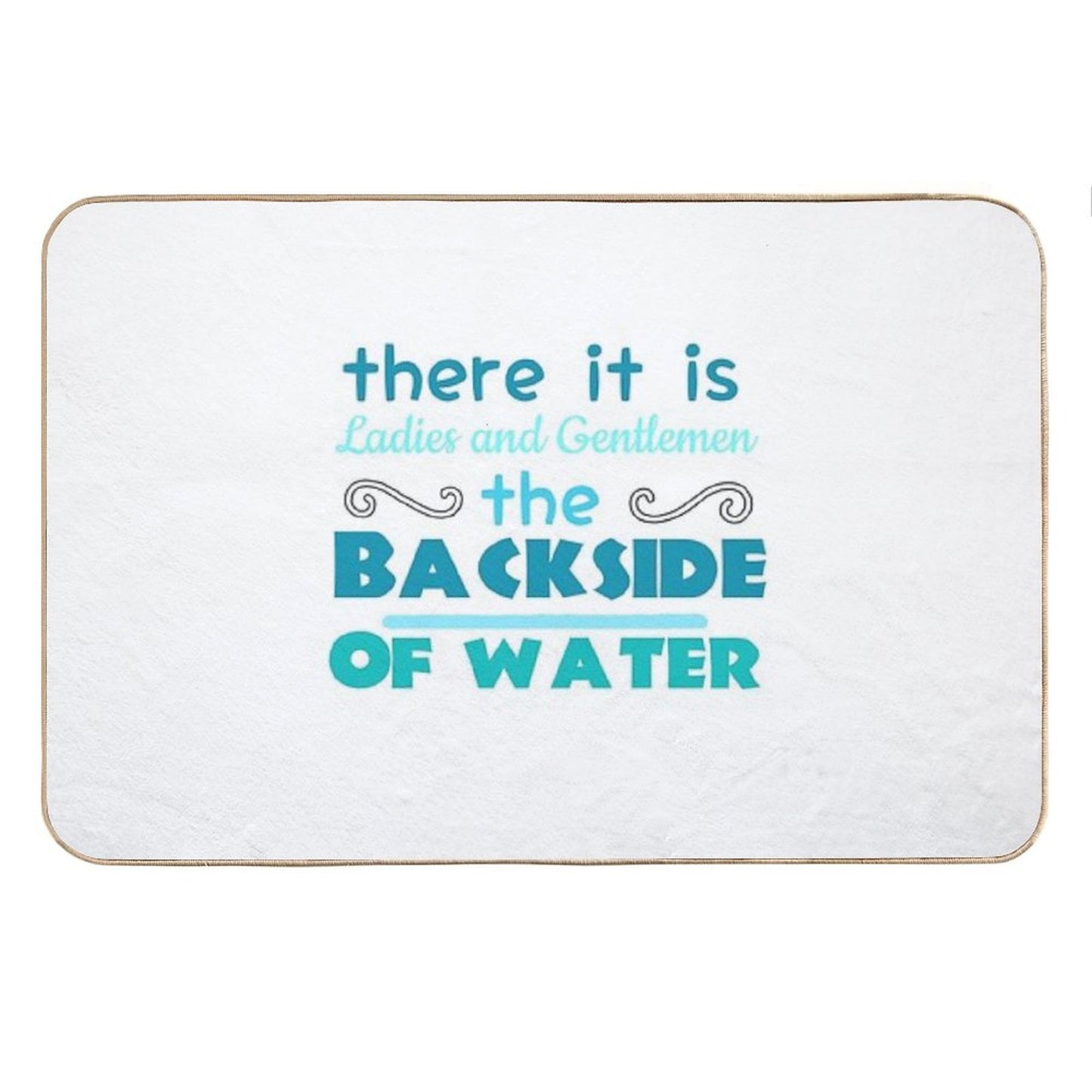 The Backside of Water-jungle Cruise Bath Mat