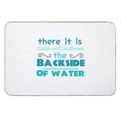 The Backside of Water-jungle Cruise Bath Mat