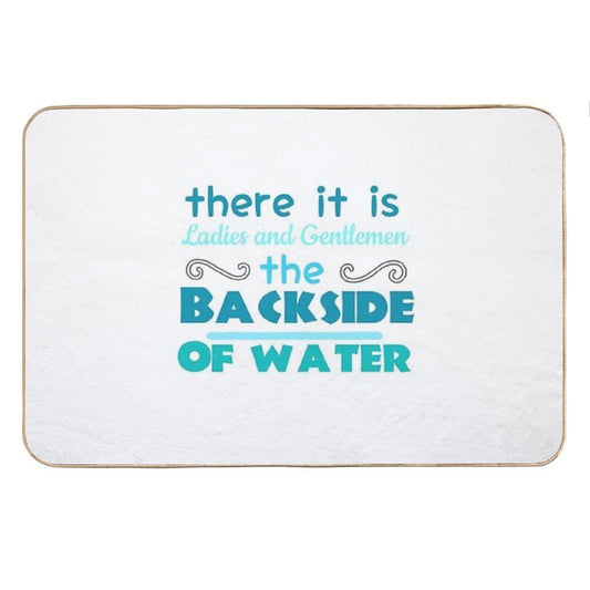 The Backside of Water-jungle Cruise Bath Mat