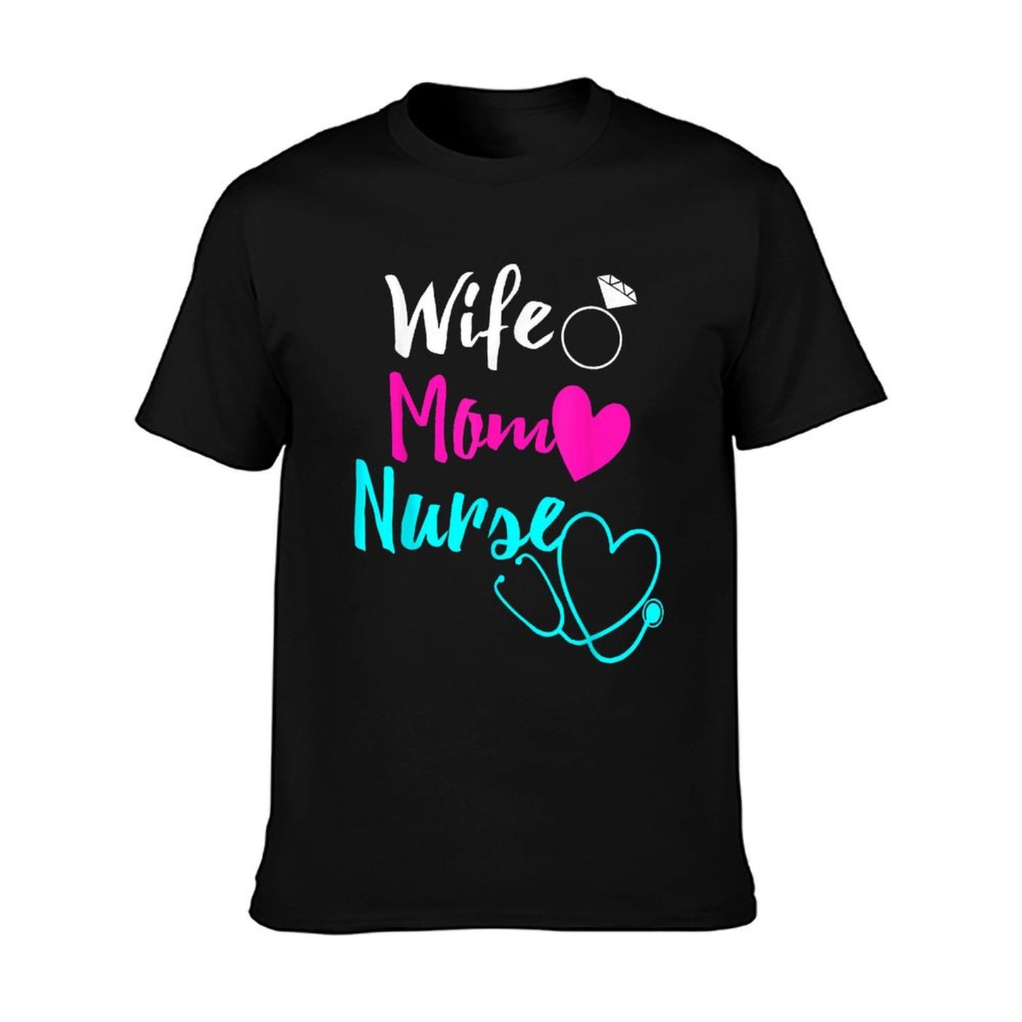 Wife Mom Nurse Womens RN LPN Mothers Day Gift For Nurses T-Shirt