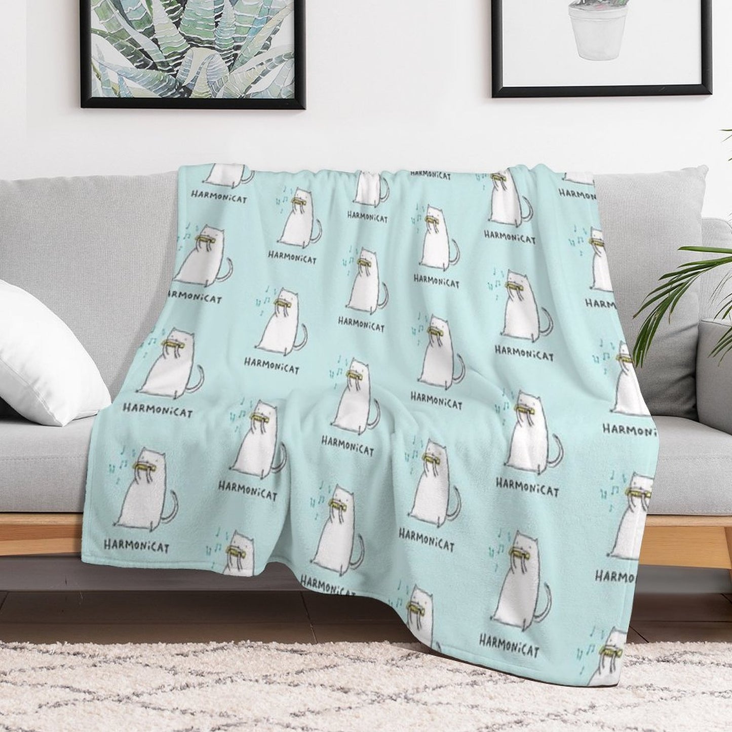Harmonicat Throw Blanket