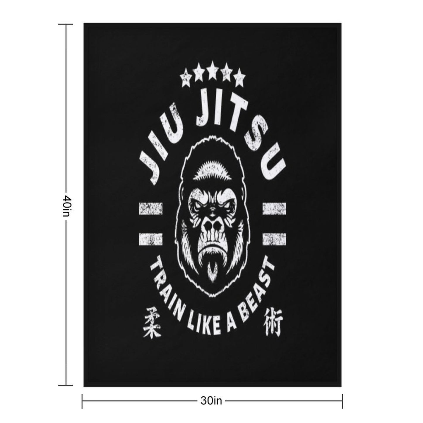 JIU JITSU - TRAIN LIKE A BEAST Throw Blanket