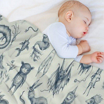 Beings And Creatures Throw Blanket