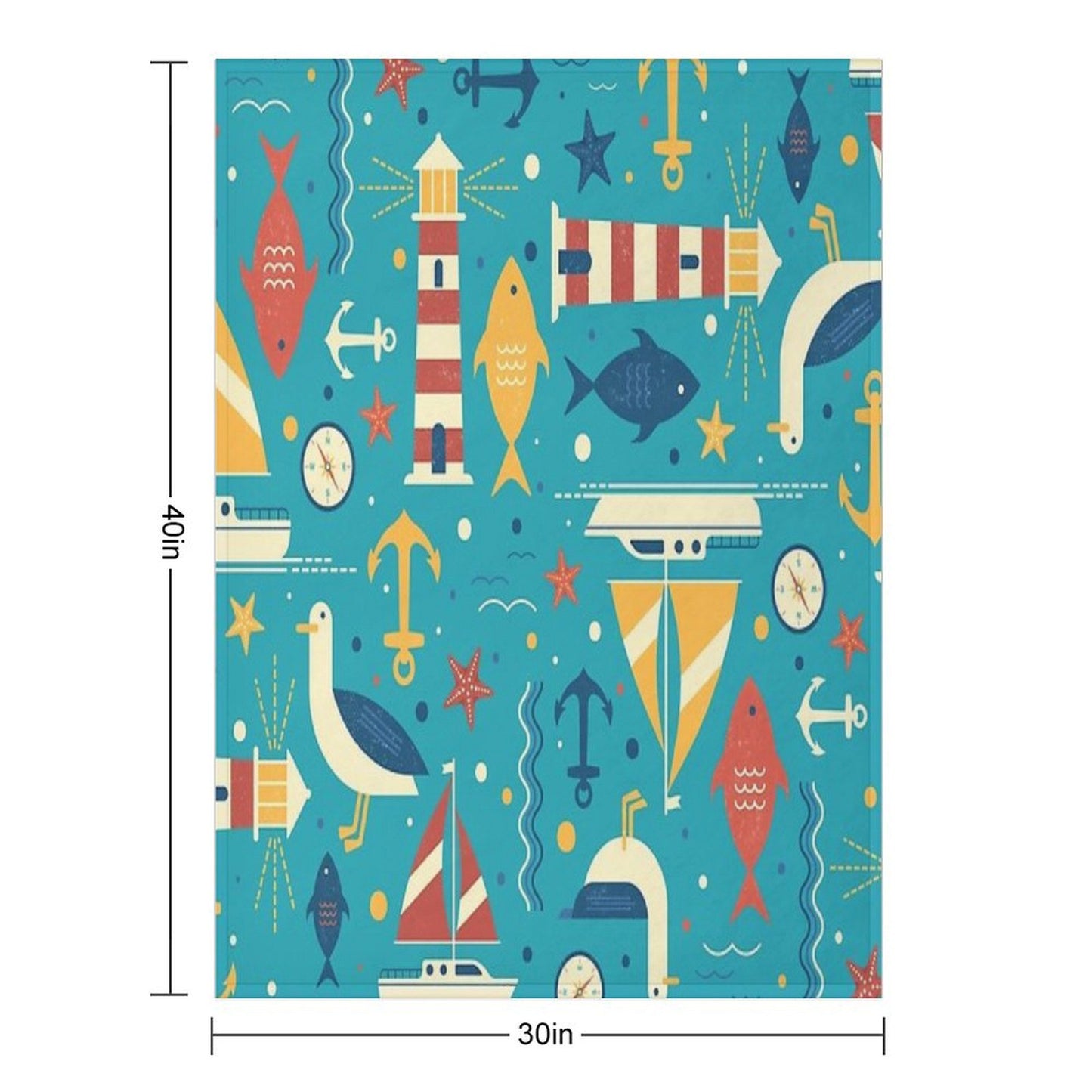 All At Sea Throw Blanket