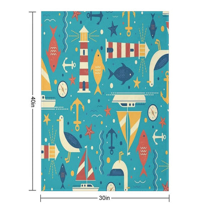 All At Sea Throw Blanket