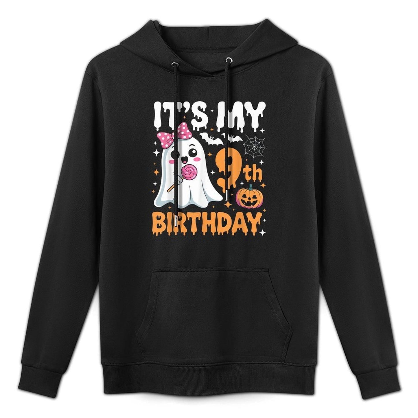 Its My 9th Birthday 9 Years Old Ghost Pumpkin Halloween Pilling-Resistant Hoodie