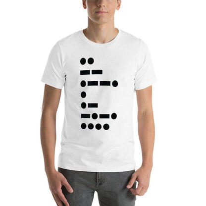 IMPEACH Trump Political in Morse Code  High-quality Stitching T-Shirt