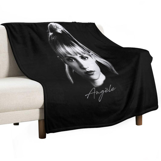 Angèle - Portrait Throw Blanket