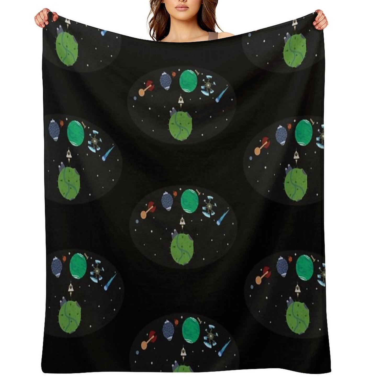 Outer Wilds Logo Throw Blanket