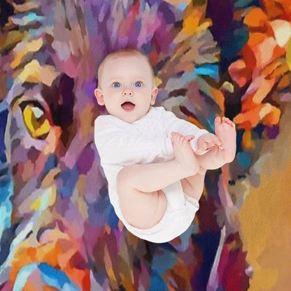 Kelpie Throw Blanket