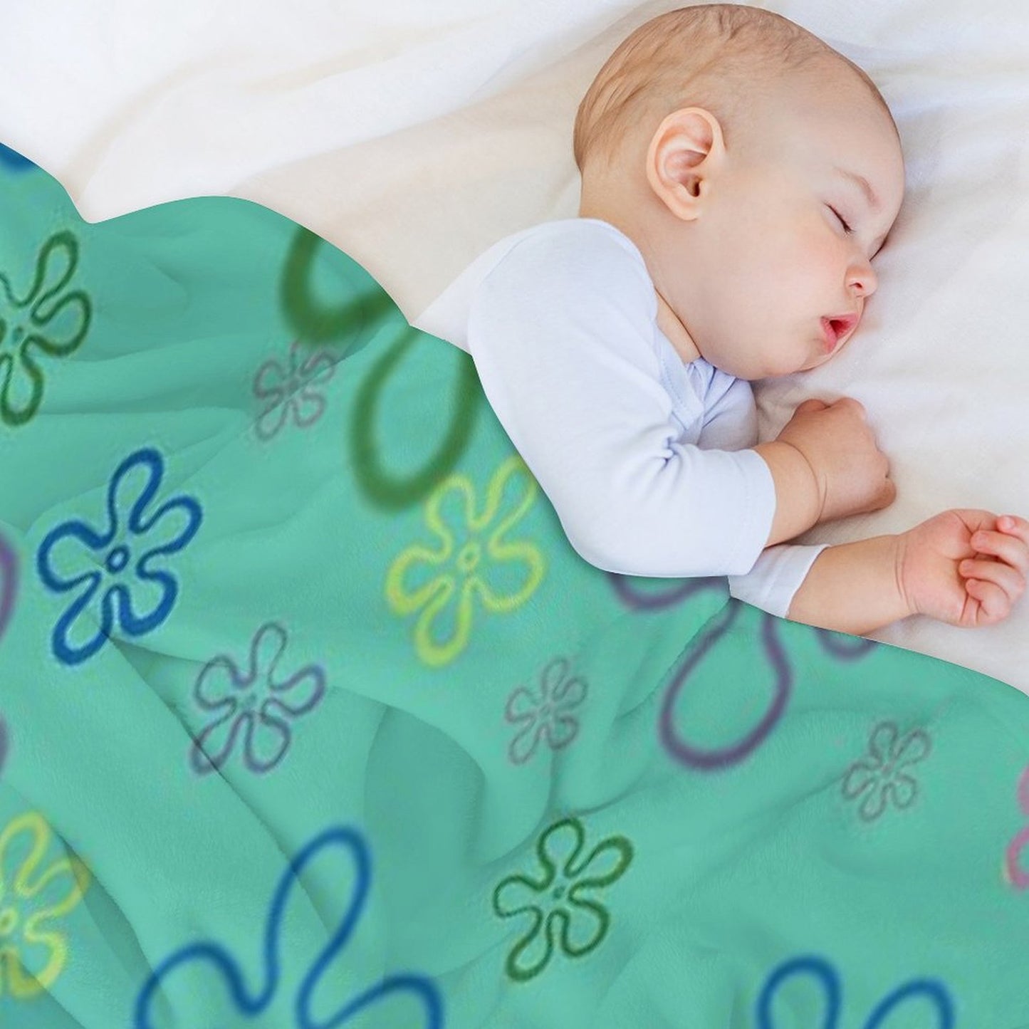 Flower Clouds Throw Blanket