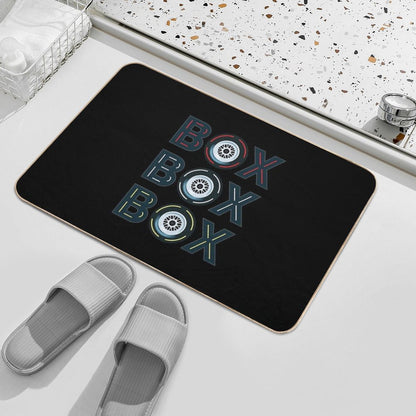 Box Box Box Radio Call To Pit Stop Bath Mat