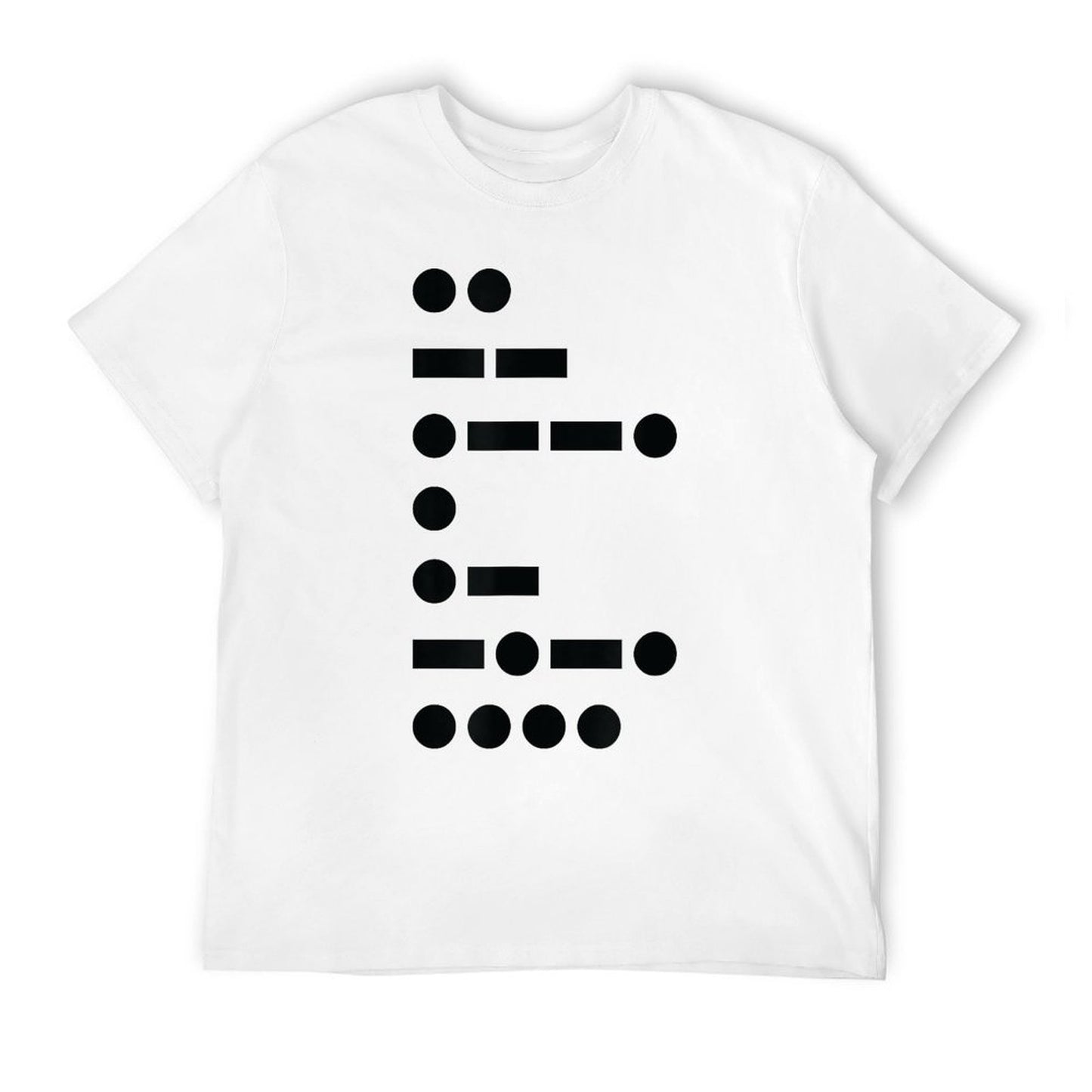 IMPEACH Trump Political in Morse Code  High-quality Stitching T-Shirt