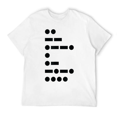 IMPEACH Trump Political in Morse Code  High-quality Stitching T-Shirt