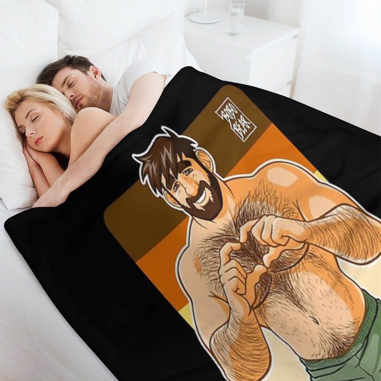 ADAM I LOVE YOU - BEAR PRIDE Throw Blanket