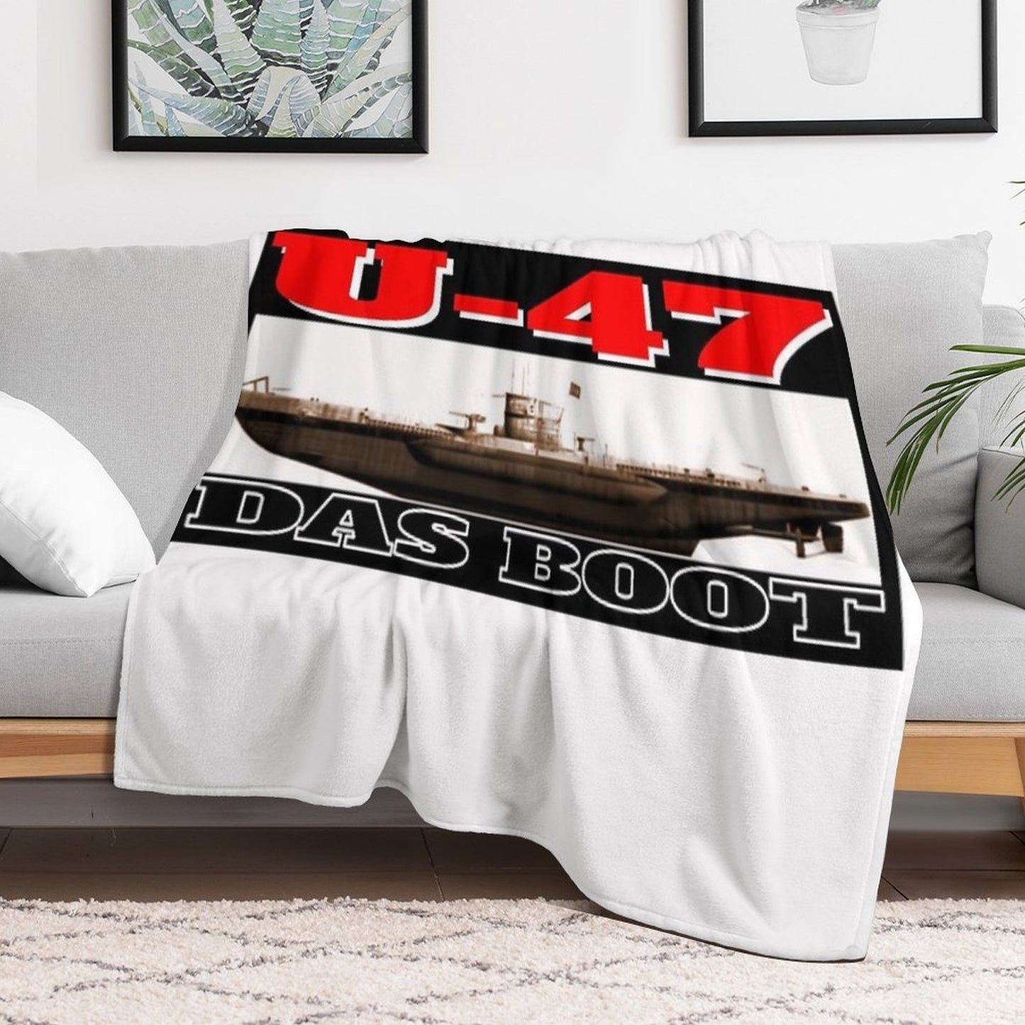 Das Boot U-47 Throw Blanket